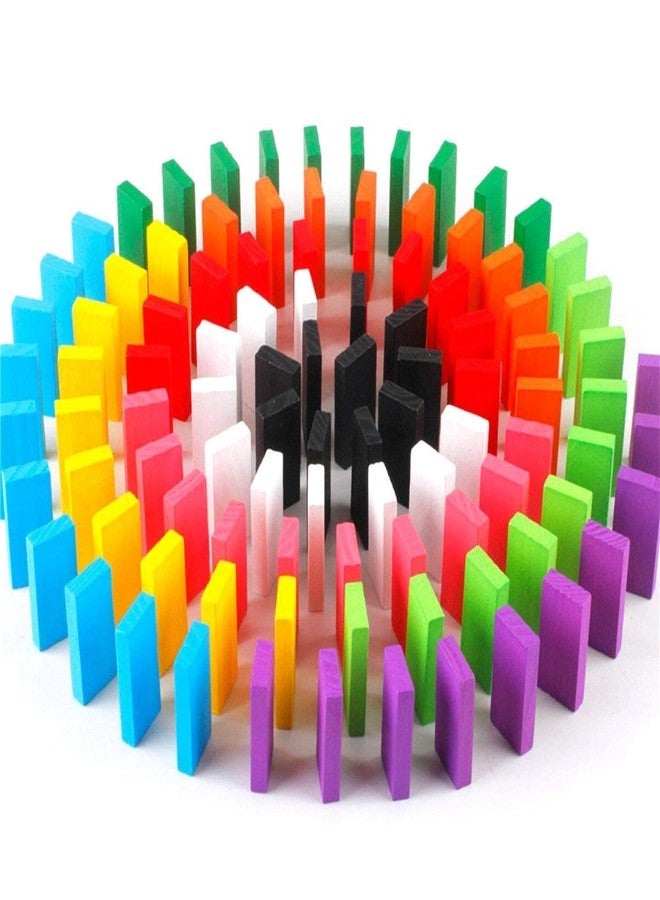 PULSBERY Dominoes Building Blocks Set for 3-8 Years Old Kids Boys & Girls, Multi Color (Pack of 100 Piece) - Image 5